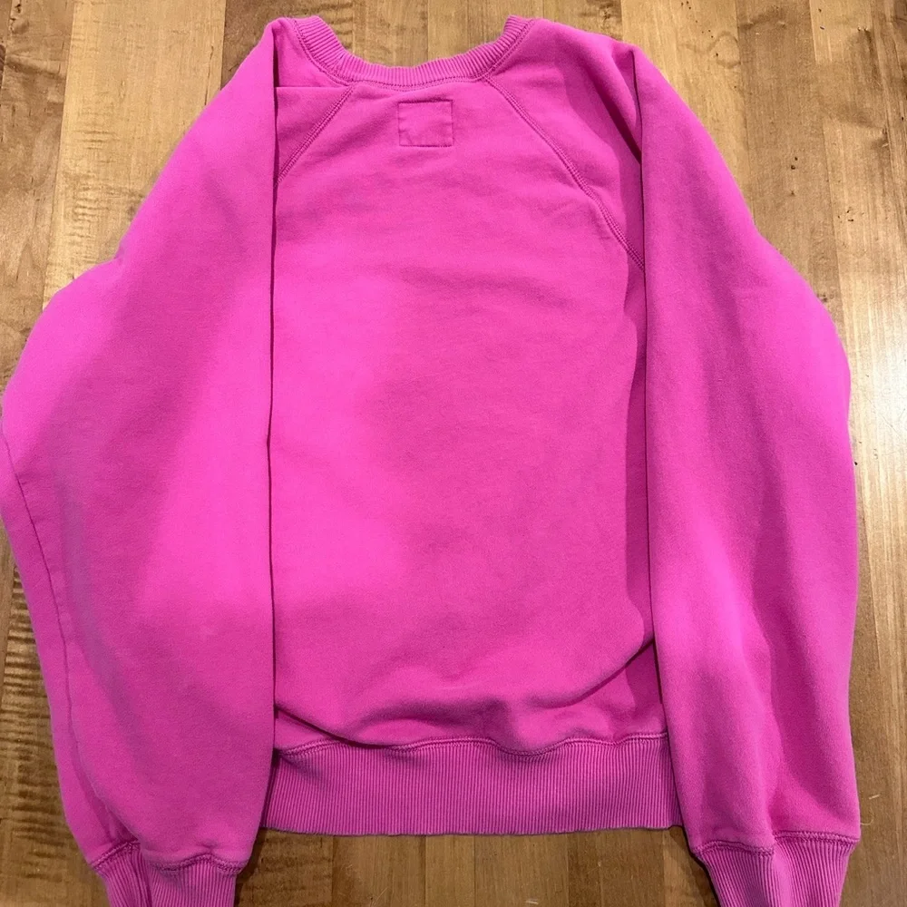 American Eagle Outfitters Vibrant Pink Crew Neck Sweater - Picture 2 of 5